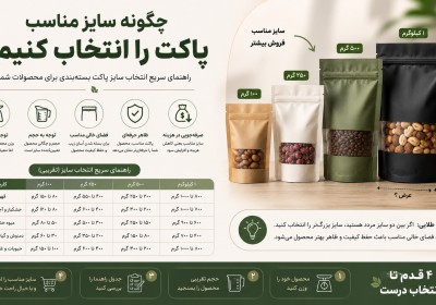 چگونه سایز مناسب پاکت را انتخاب کنیم؟