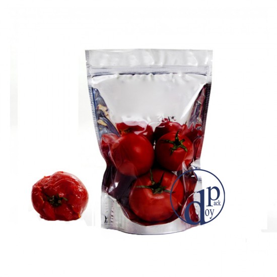 پاکت شفاف متالایز-ایستاده زیپدار ( 50*40 سانتیمتر )