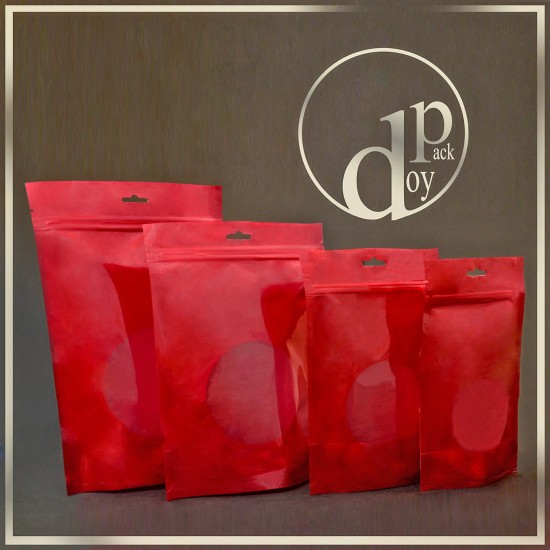 red standup pouch (13*22)