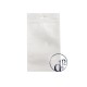 white glossy zipper flat pouch (14*24)